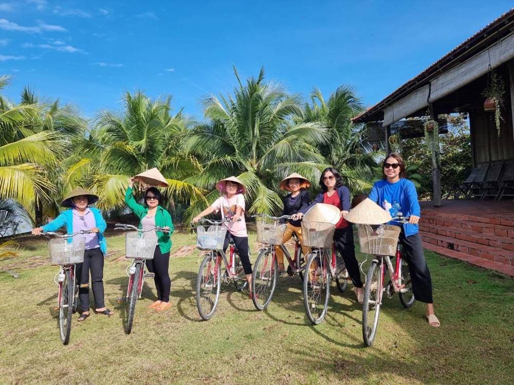 Balade à vélo dans le delta du Mekong