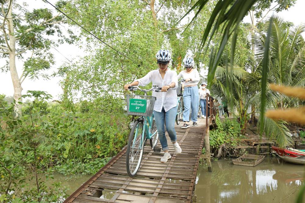 Balade à vélo dans le delta du Mekong