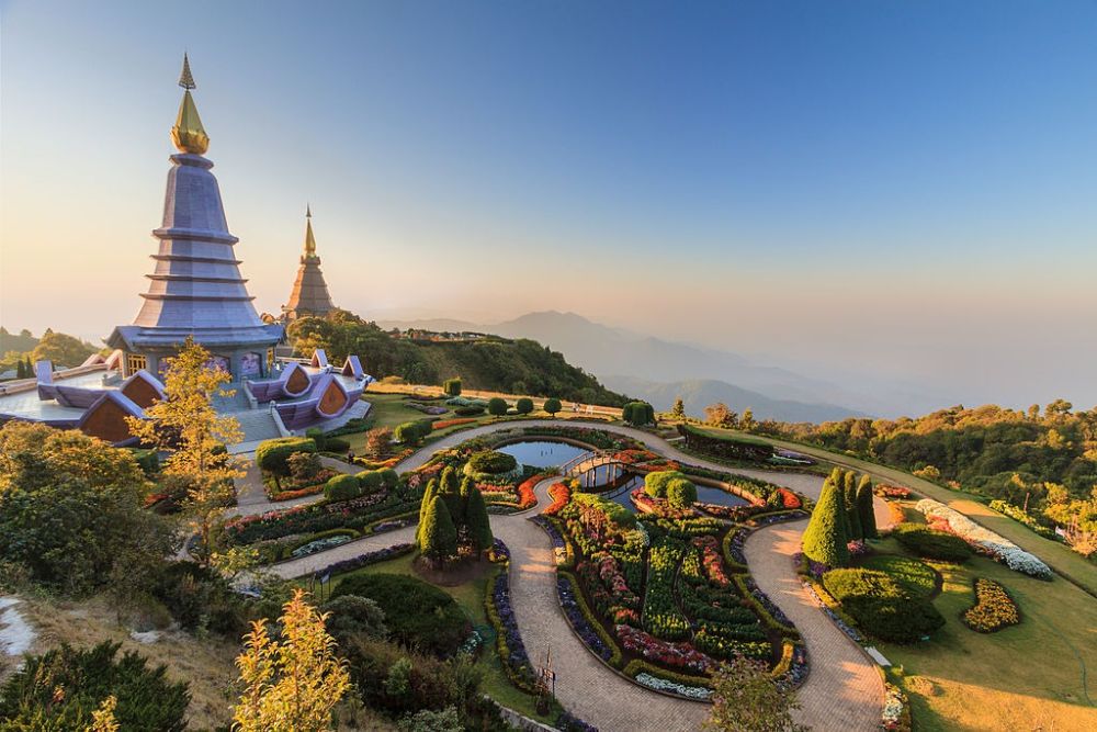 Doi inthanon vu d'en haut