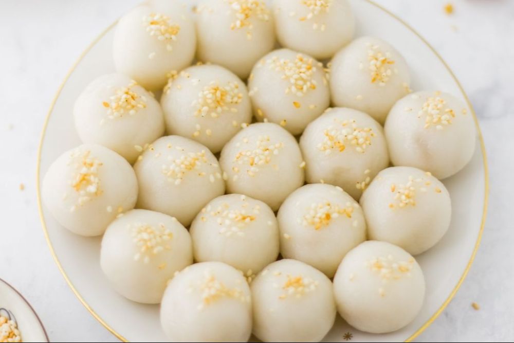 boulettes de riz gluant flottantes