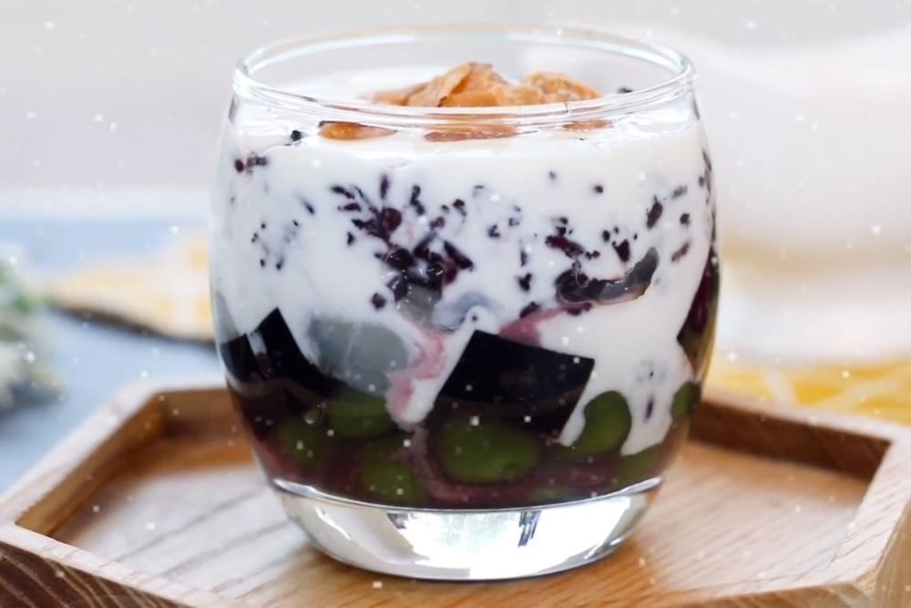 yaourt au riz gluant noir