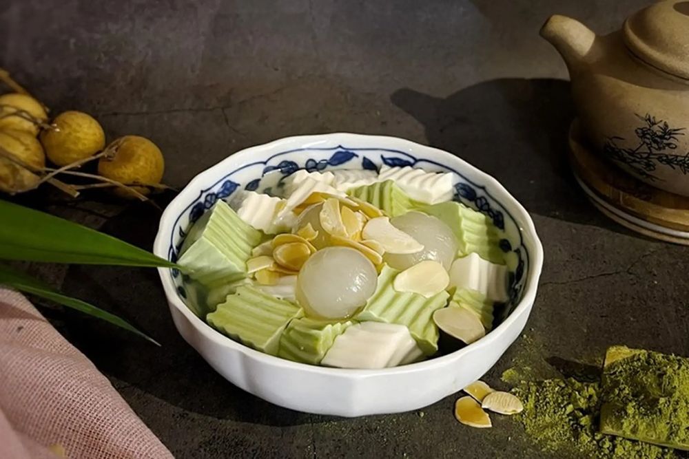 soupe sucrée aux gelées blanches