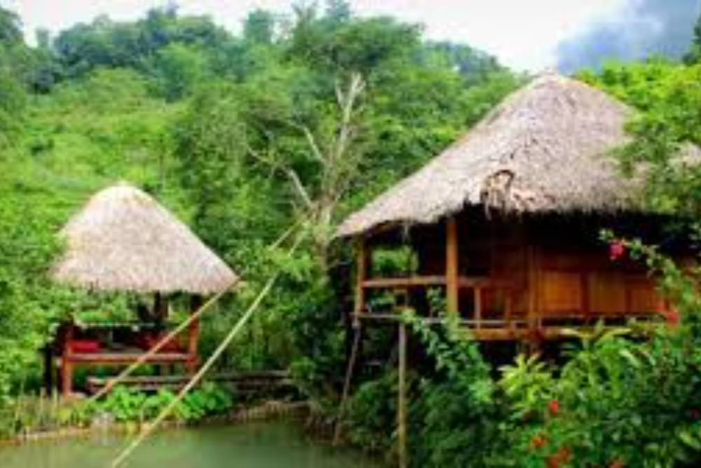 Vue panoramique du Ban Hieu Lodge