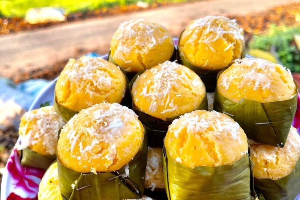 gâteau moelleux à base de sucre de palme et de riz