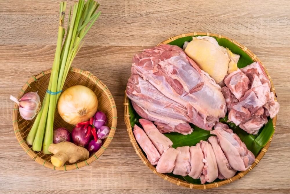 Bun Bo Hue ingredients