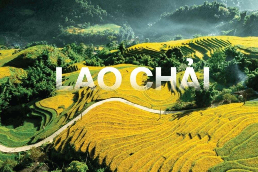 Vue panoramique du village de lao chai