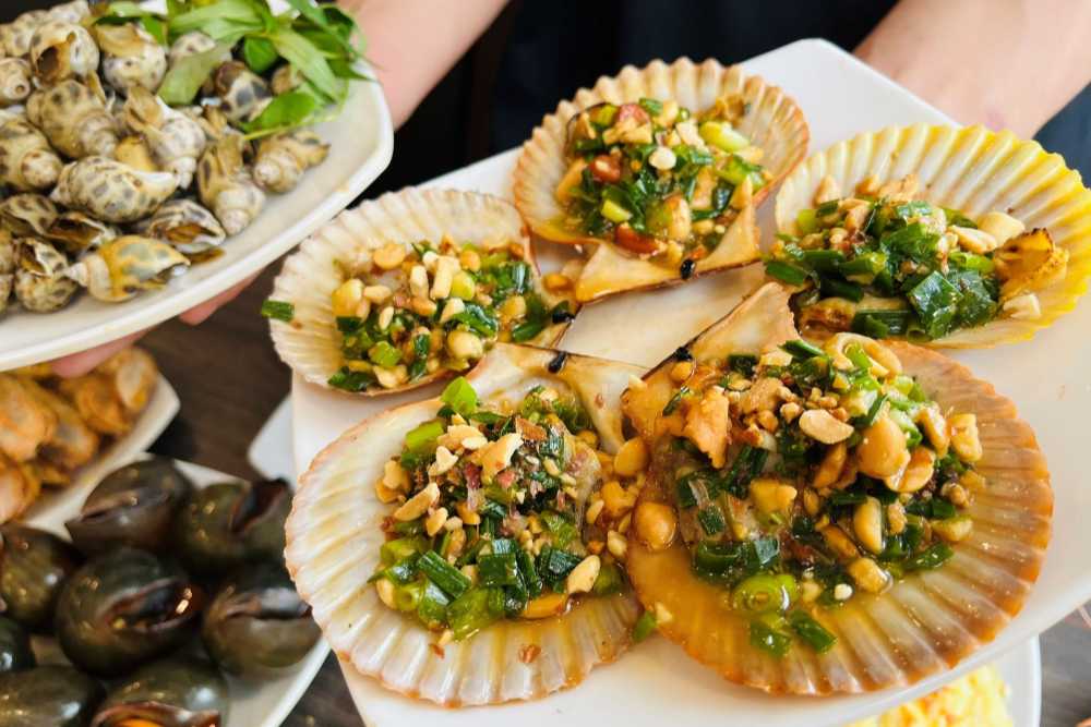 coquilles saint-jacques grilles