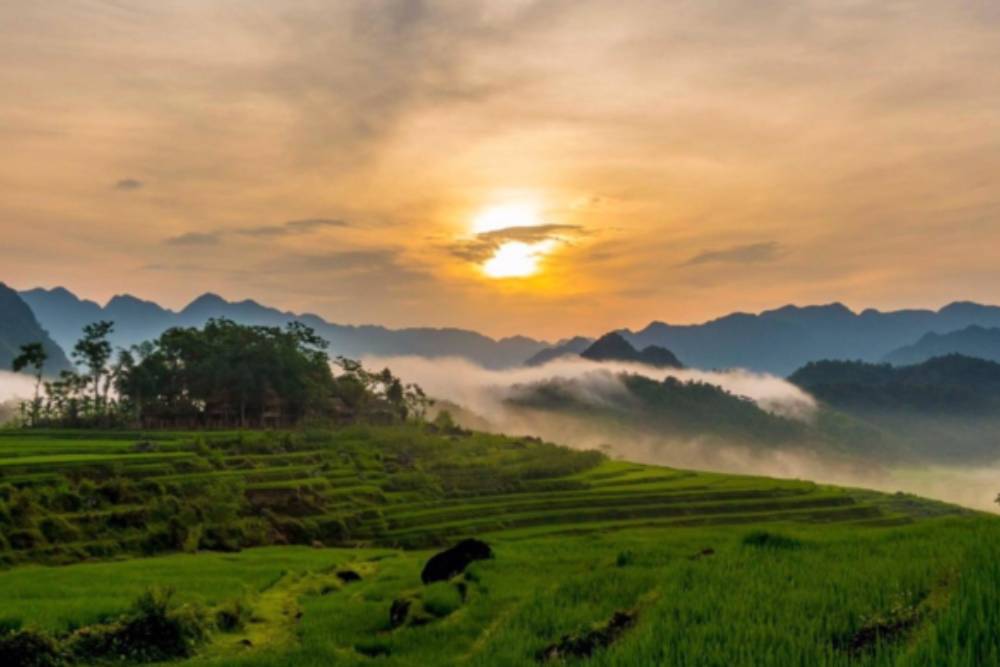 Vue panoramique sur la chasse aux nuages