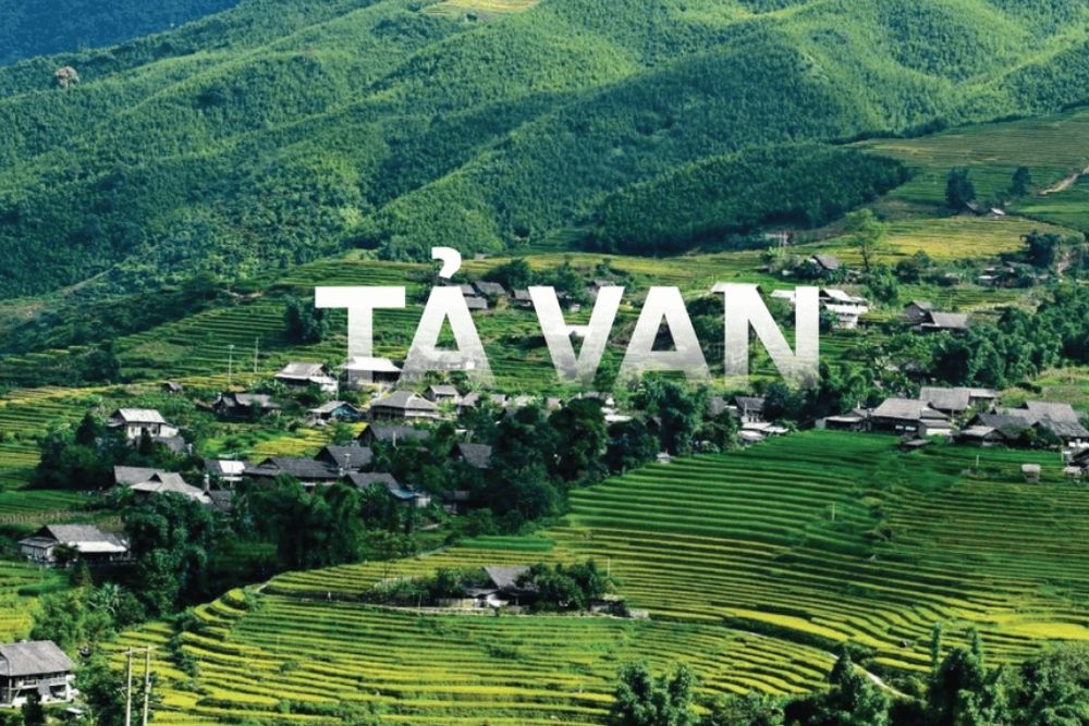 Vue panoramique du village de ta van